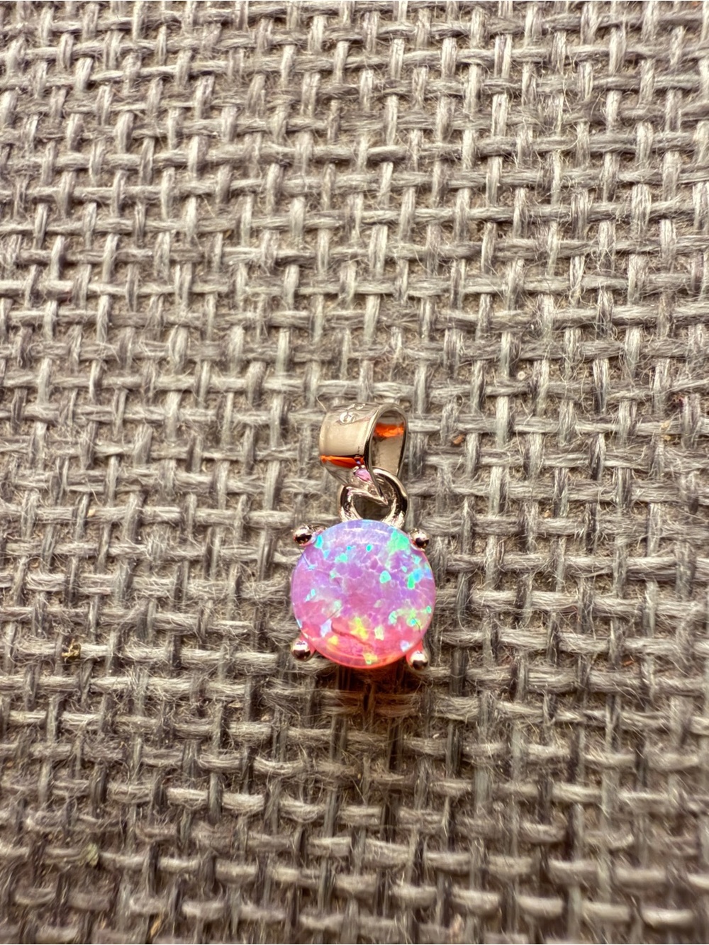 Pink Opal Solitaire Pendant - Women's Jewelry